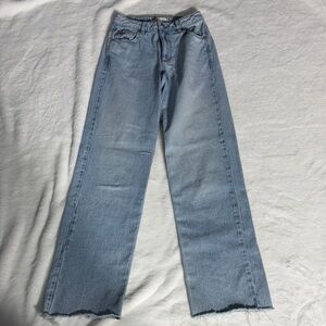 Garage Light Blue Straight Leg Jeans Size 00/22